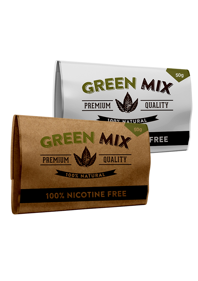 Green Mix Nicotine FREE Herbal Smoking Blends
