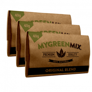 3 pack of green mix organic rolling tobacco without nicotine